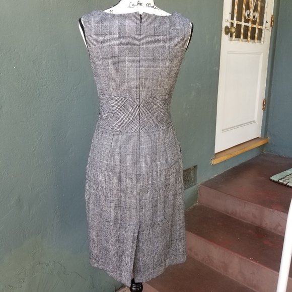 Banana Republic Plaid Wool Sheath Dress - Picture 4 of 8